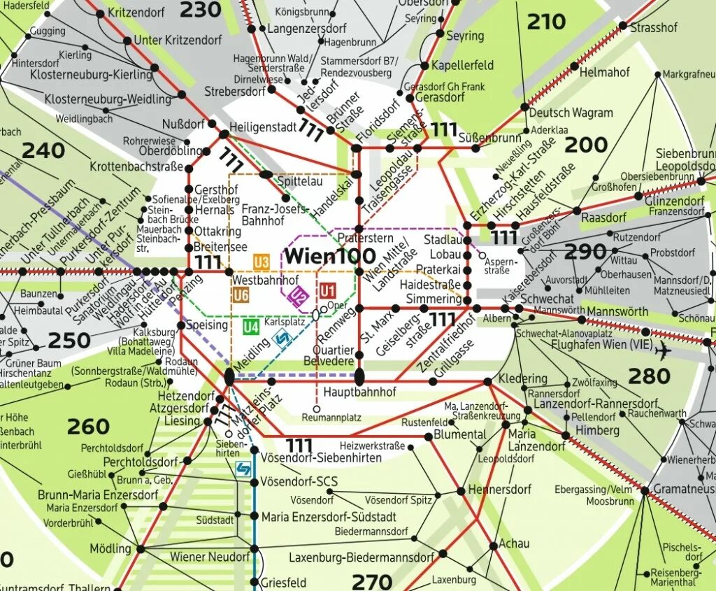 Зоны общественного транспорта. Тарифные зоны метро Вена. Схема транспорта Вена. Зона 100 Вена. Вена зоны транспорта.