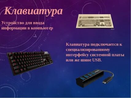 Клавиатура это периферийное устройство