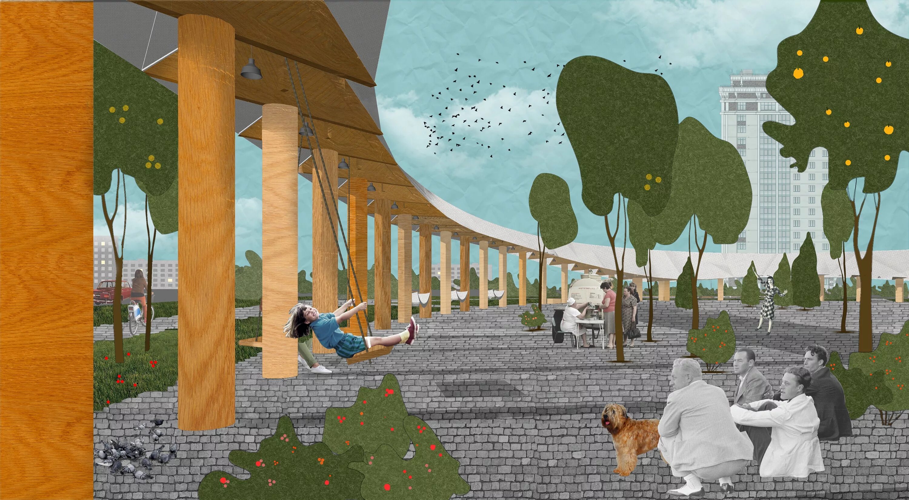 конкурс общественные места. конкурс общественные места. общественные места рисунки. общественные места. зона отдыха на городских улицах.