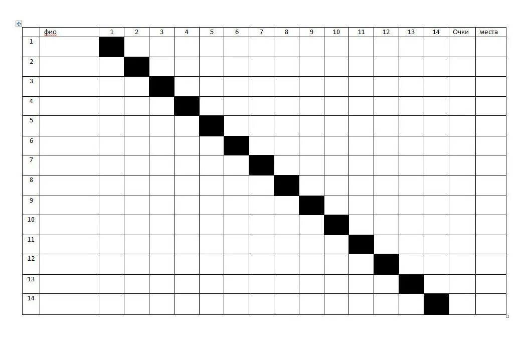 Таблица на 6 игр. Таблица турнира по настольному теннису таблица. Таблица соревнований по настольному теннису на 16 участников. Шахматная таблица круговая система. Таблица для настольного тенниса пустая.