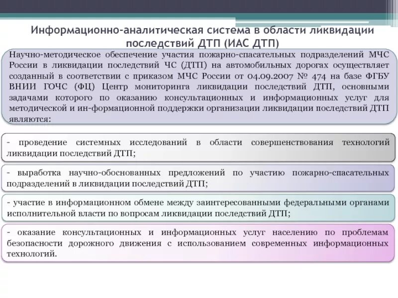 Ликвидация осложнений. План мероприятий по локализации и ликвидации последствий аварий. Информационно-аналитические системы МЧС. Задачи ликвидации последствий аварий.. Методические планы по ликвидации последствий ДТП.