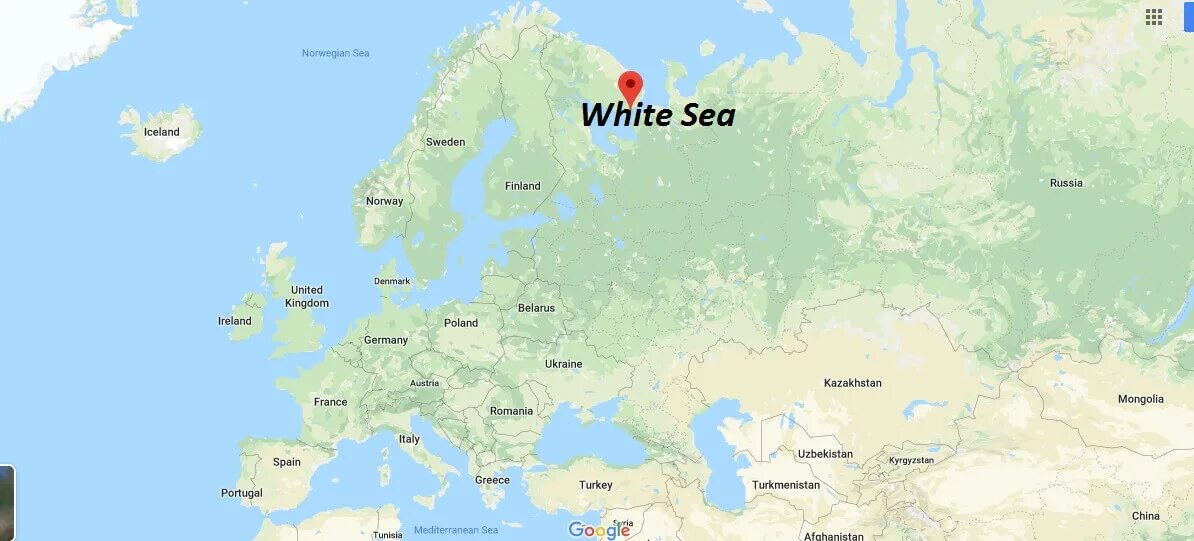 Белое море на карте России где находится. Google карта белое море. Белое море на карте России. Где белое море. Russia is situated in europe and asia