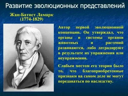 Зарождение эволюционных представлений