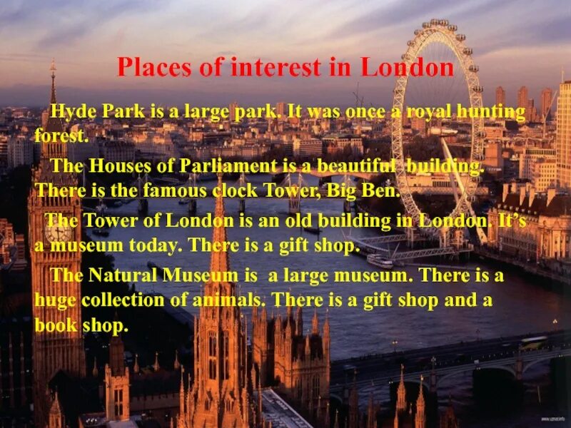 Interesting in london. Places of interest in london. london places of interest. работа с текстом places of interest in london. places of interest in london ответы.