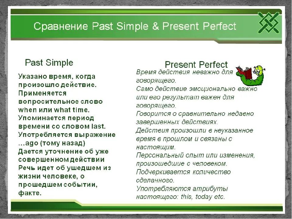 Презент перфект и паст перфект разницу. Различия past simple и present perfect. разница между present perfect и past simple. сравнение past simple и present perfect. сравнение паст симпл и презент перфект.