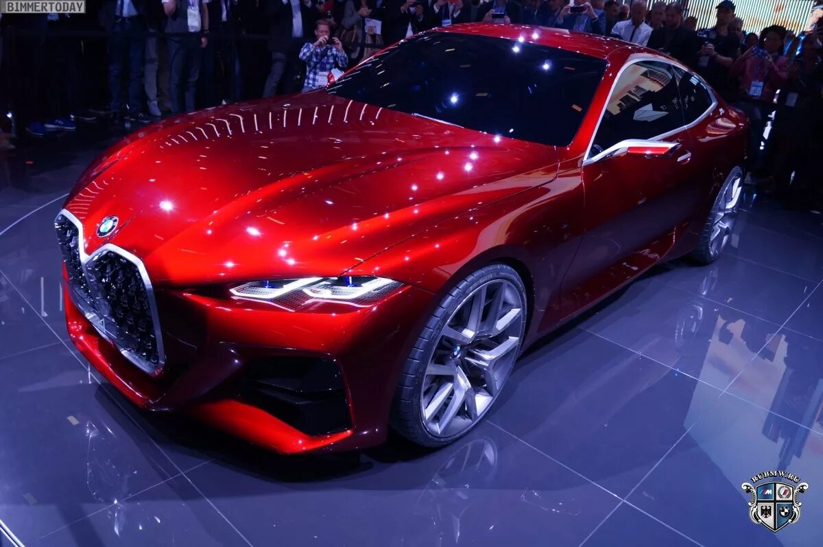 Купить машину 2019 года. BMW Concept 4. BMW Concept 4 2019. 2019 BMW Concept 4 черный. Франкфурт автосалон.