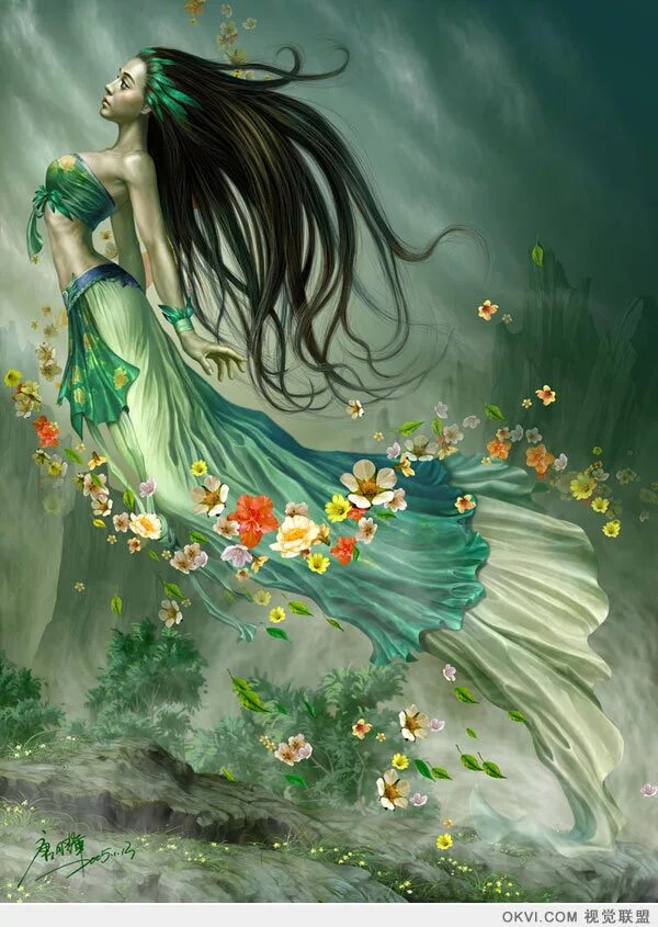 Цветочная богиня. Цветочная богиня. Цветочная богиня. Архетип фея. Художница nene thomas.
