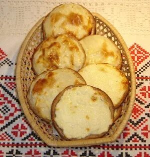 Шаньги из ржаной муки с картошкой