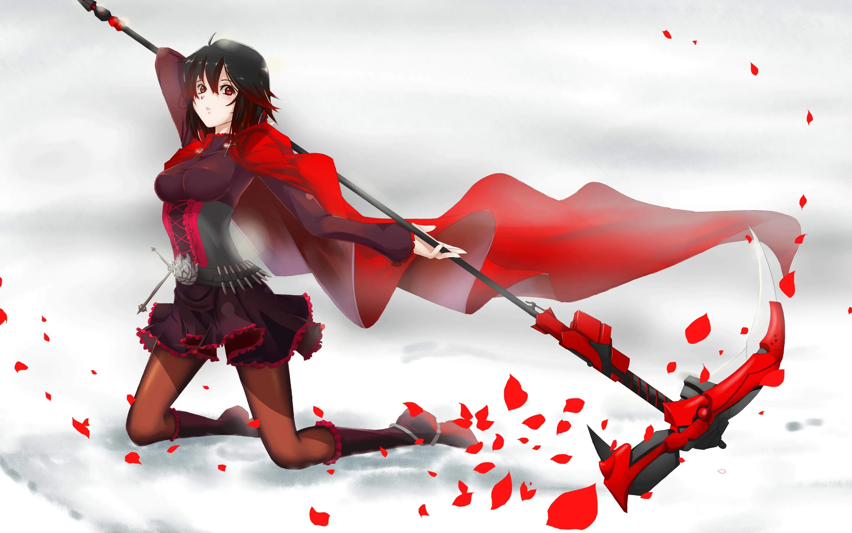 Девочка руби. RWBY Руби Роуз Гримм. RWBY Ruby Rose оружие. RWBY Руби Роуз оружие. RWBY Ruby Rose коса.