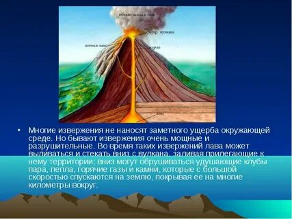 Причины возникновения извержения