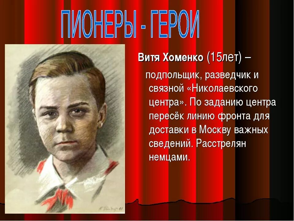 Витя Хоменко Пионер герой. Витя Хоменко Пионер герой биография. Дети герои Витя Хоменко. Портреты пионеров героев Великой Отечественной войны. Назовите пионеров героев