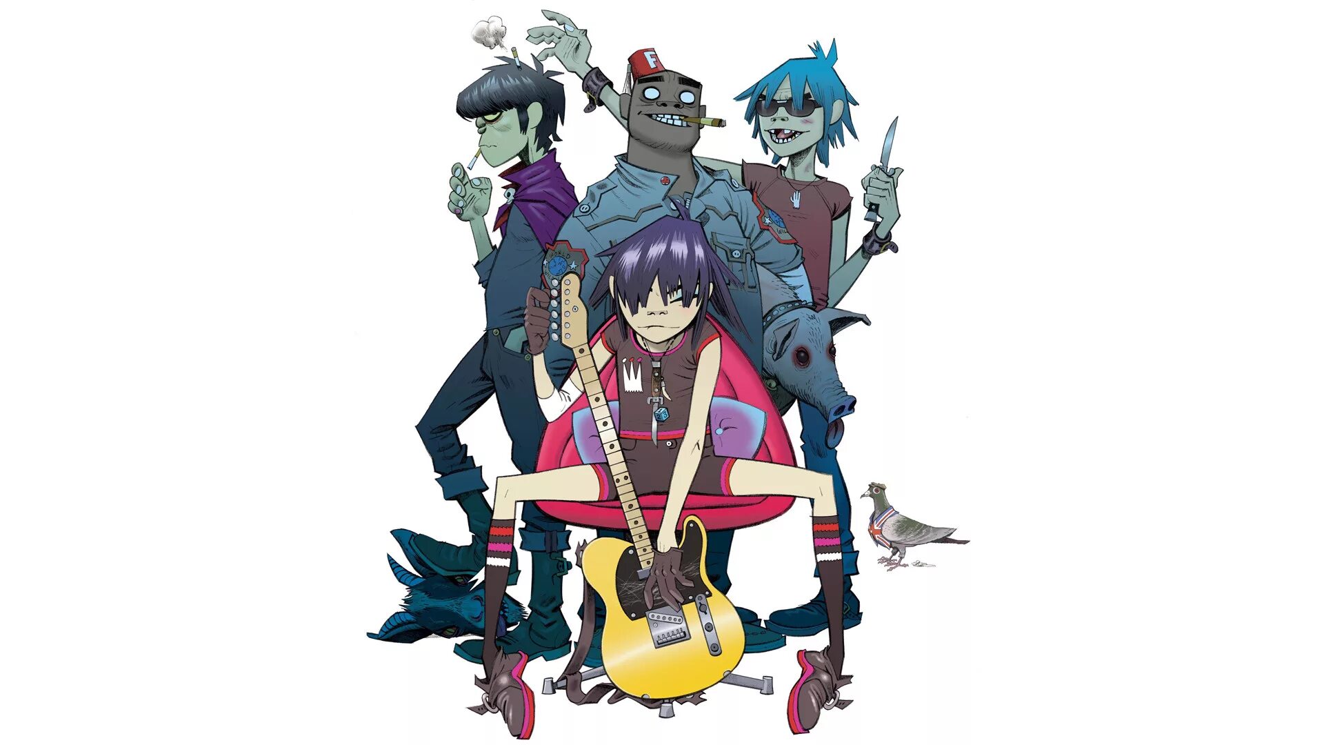 Группа Gorillaz. 2д гориллаз. Группа гориллаз 2d. Группа Gorillaz 1998. Гориллаз слушать песни