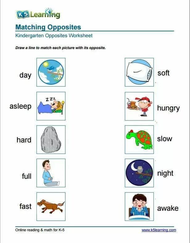 Opposites Worksheets for Kids для дошкольников. Упражнения на opposite adjectives. Match the opposites. Opposites activities.