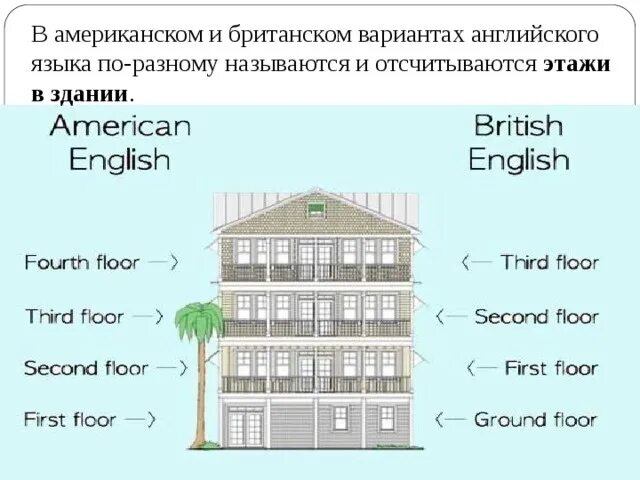 Перевести floor. Название этажей на английском. Названия этажей в английском языке. Этажи в английском языке. Этажи в английском и американском.