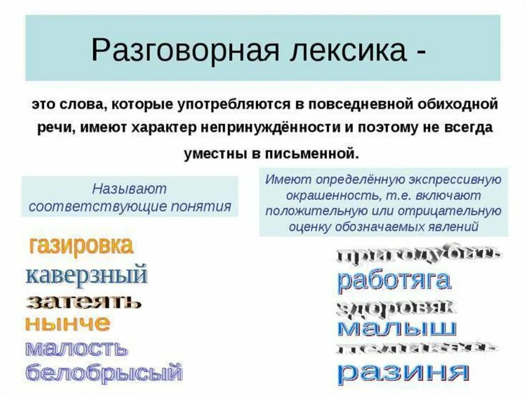 Разговорное слово в тексте. Разговорная лексика. Разговорная лексика примеры. Слова разговорной лексики. Слова которые употребляются с the.