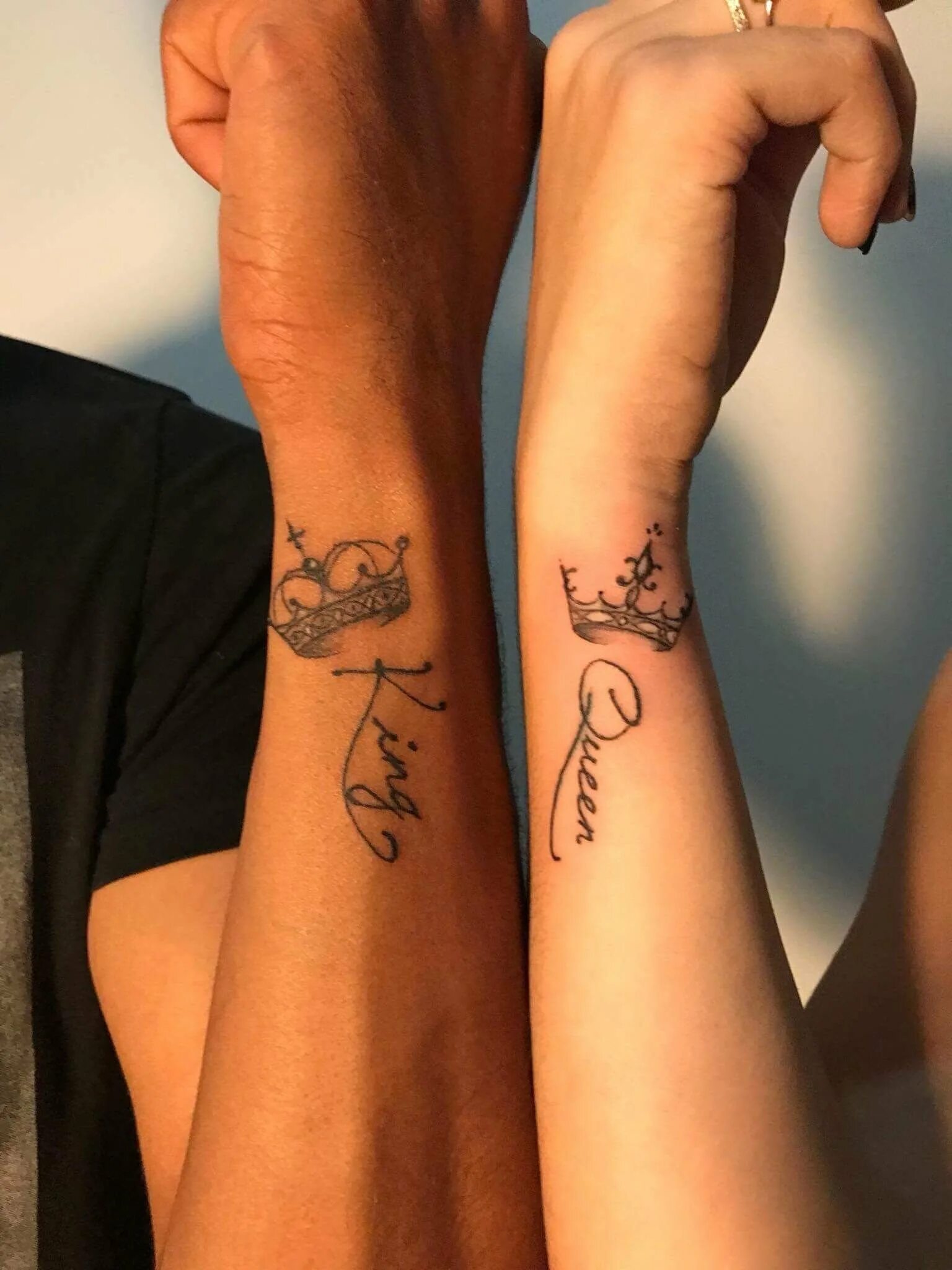 Парные татуировки на руку