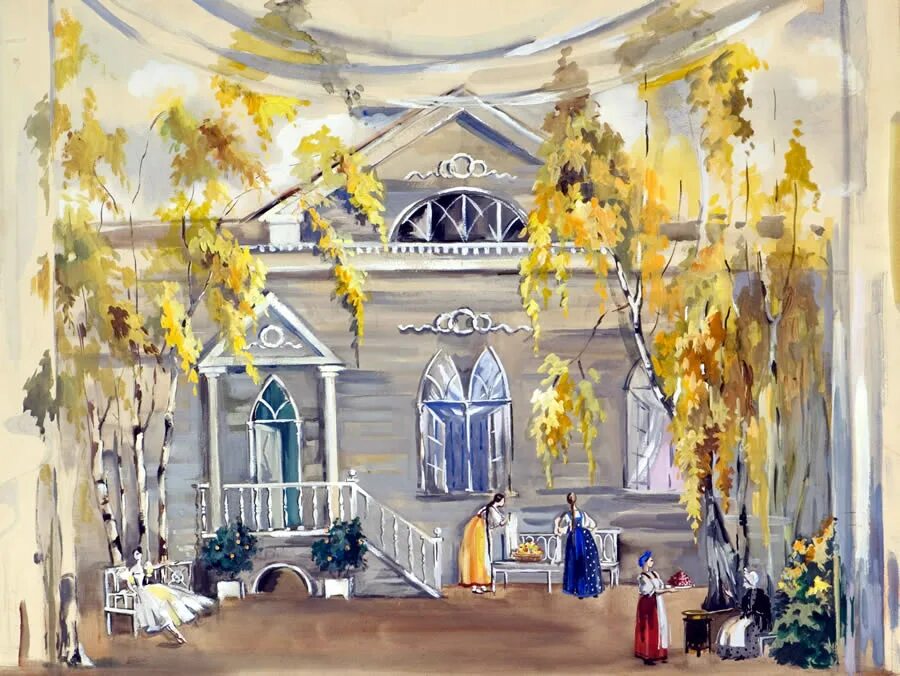 Татьяна ларина евгений онегин белюкин. Белюкин дмитрий анатольевич художник картины пушкин. Мир русской усадьбы в "барышне-крестьянке". Елена самокиш-судковская евгений онегин. Василий поленов театральные декорации.