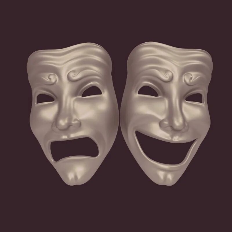 Маска 5 выпуск 5 в вк. Театральные маски. Маска трагедии и комедии. Актерские маски. Трагическая маска.