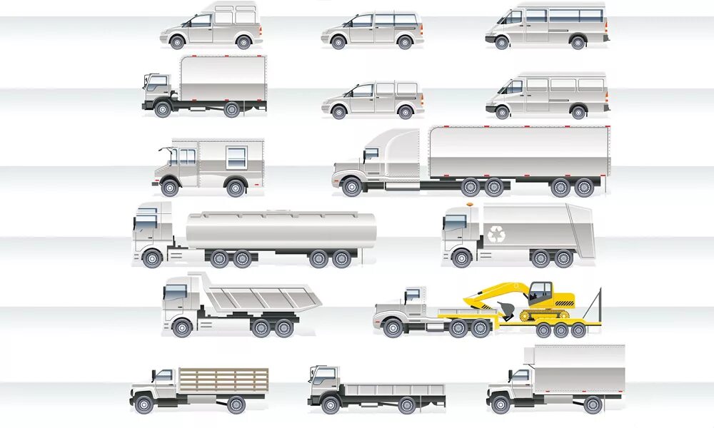 Каких видов грузовиков. Типы транспортных средств для перевозки грузов. Типы грузовых транспортных средств. Тип кузова транспортного средства. Типы ТС для грузоперевозок.