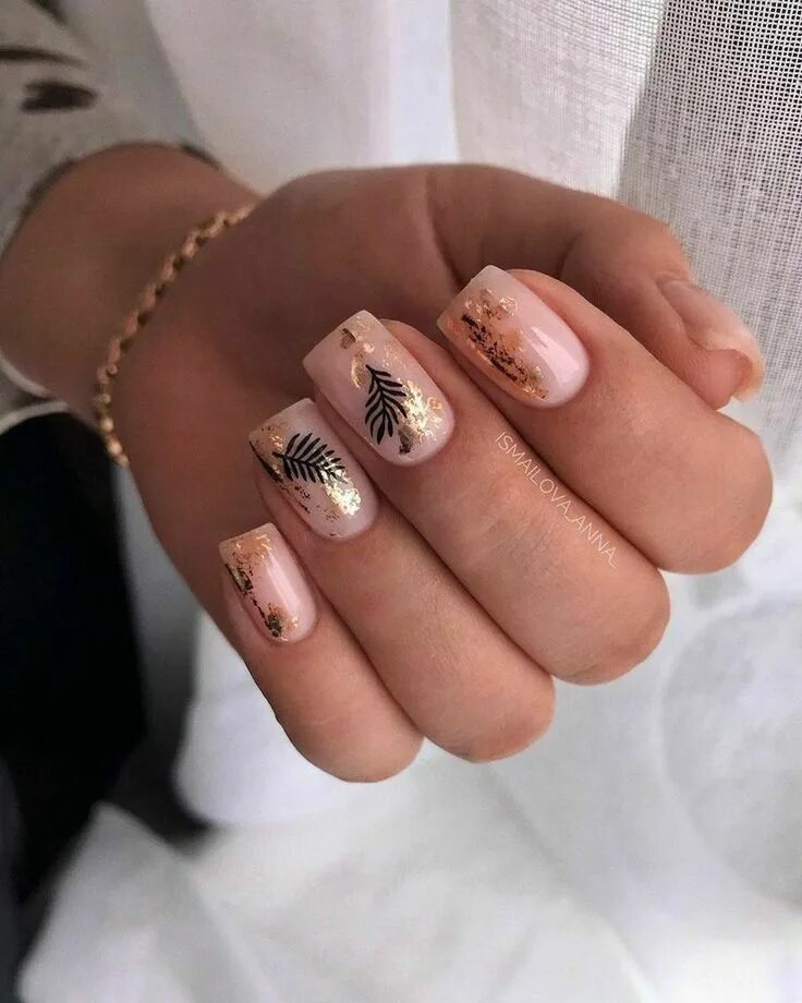 Осенний маникюр на квадратные ногти нежный Пин на доске Nails Гелевые ногти, Дизайнерские ногти, Длинные акриловые ногти