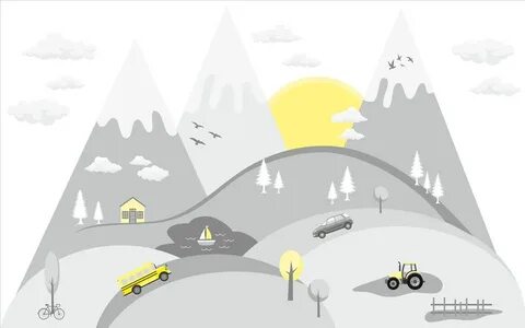 Обои в детскую горы