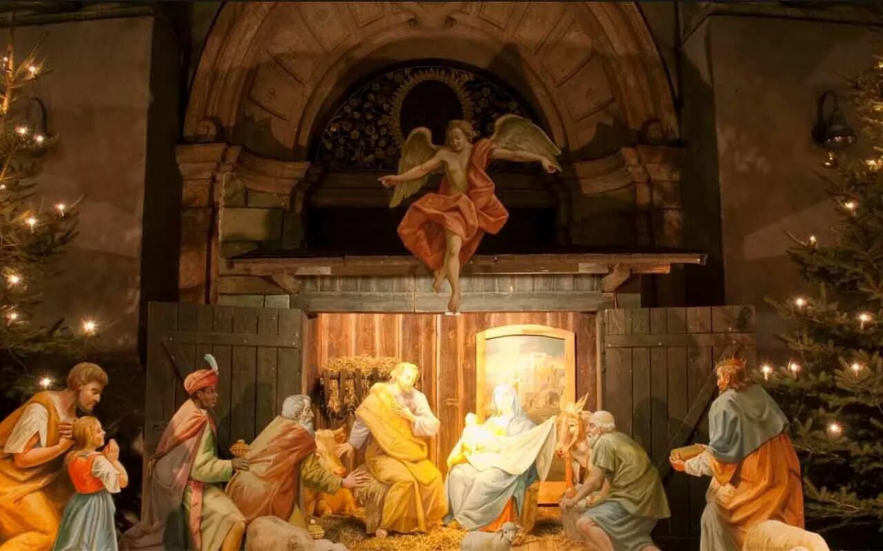 5 6 7 января. Кристмас католическое Рождество. Вертеп Иисуса Христа.