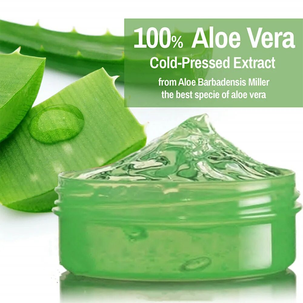 Pure natural Aloe Vera Soothing Gel. Limancy Aloe Vera Gel.