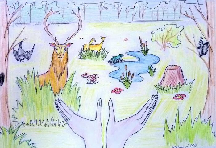 Плакат берегите животных 3 класс рисунок карандашом. Рисунок на тему день защиты животных. День защиты животных детские рисунки. Рисование на день животных. Детские рисунки охрана животных.