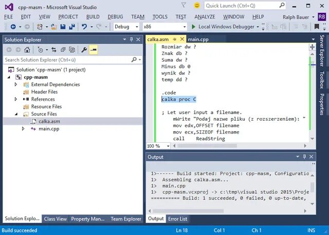 File xr ini cpp. MASM открытие файла. Как установить MASM. Solution Explorer в Visual Studio как открыть. MASM Рауль.