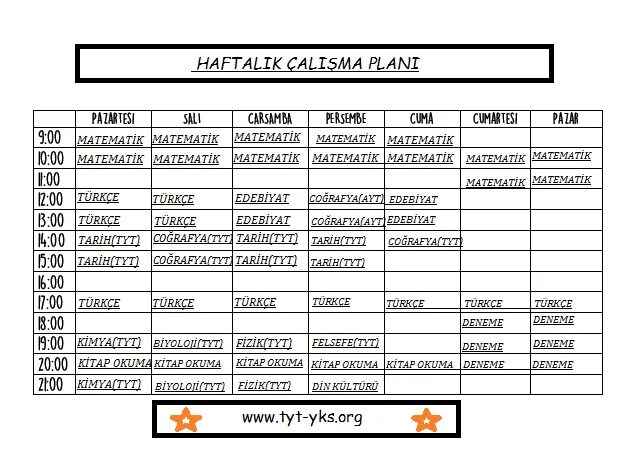 Bir haftalik. TYT. LGS 5.10 программа. AYT Plan. YKS платье 9061.