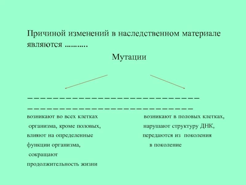 Вызывают изменения в наследственной информации