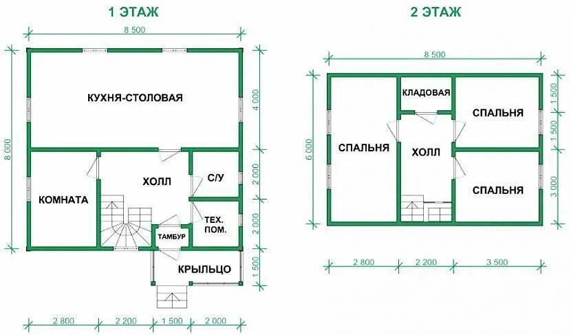 Чертежи двухэтажных домов из пеноблоков Бесплатные проекты домов из газобетона с чертежами и расчетами с мансардой до 15