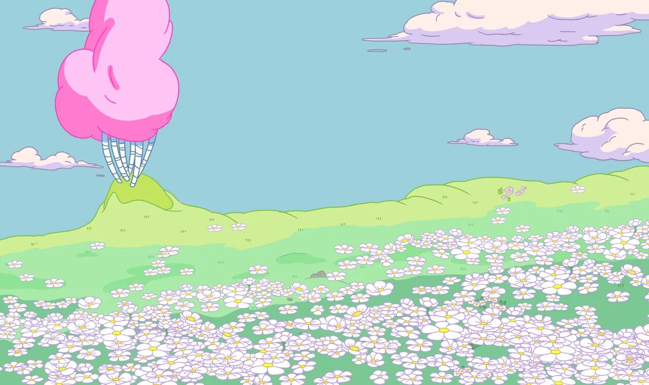 Поле приключений. Королевство принцессы бубль гум. Обои адвенчер тайм. Фон адвенчер тайм. Фон для мультика.