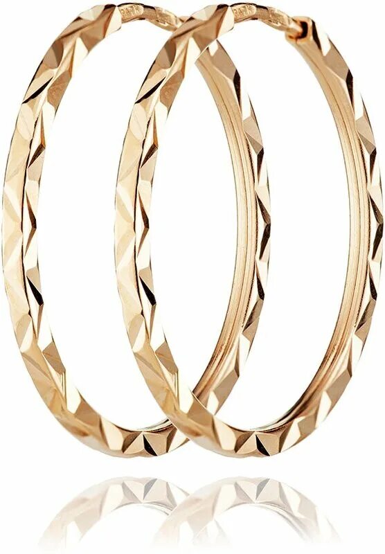 серьги конго 585 пробы золото. 021081 серьги конго. серьги конго из красного золота (арт. серьги конго 585 пробы золото. т140025811).