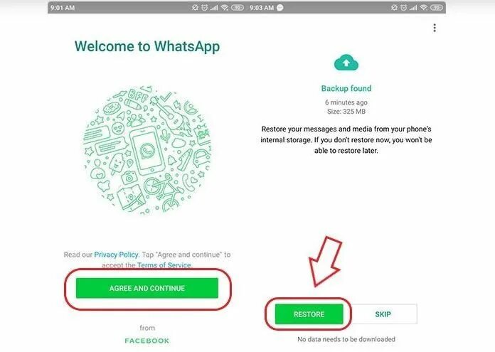 Chat backup. Sekali chat semua beres.