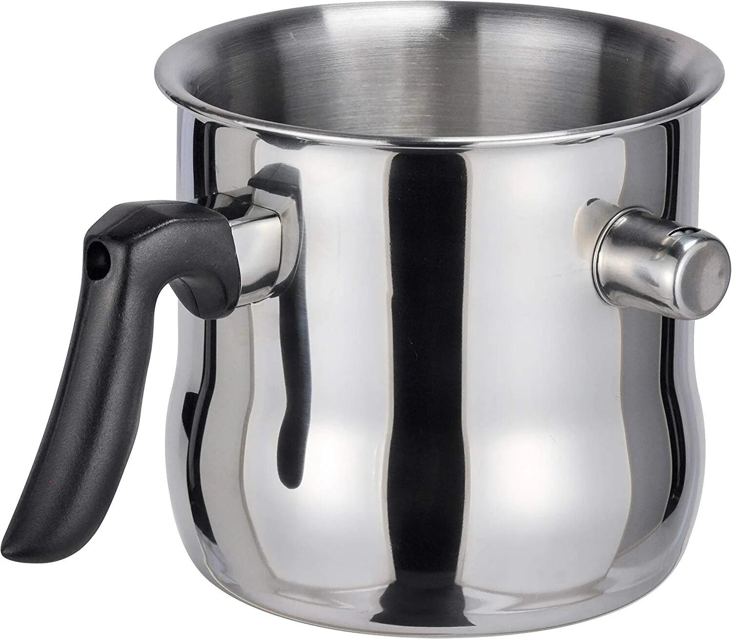 Milk pot. Катунь / молоковарка 1.5 л со свистком. milk pot кастрюля. stainless steel whistling milk pot bergner. кастрюля с двойным дном.