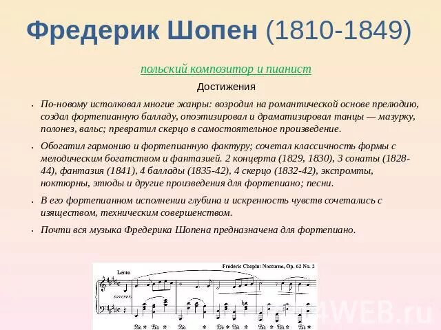 Танцевальные Жанры в творчестве Шопена. Фортепианная Баллада что такое.