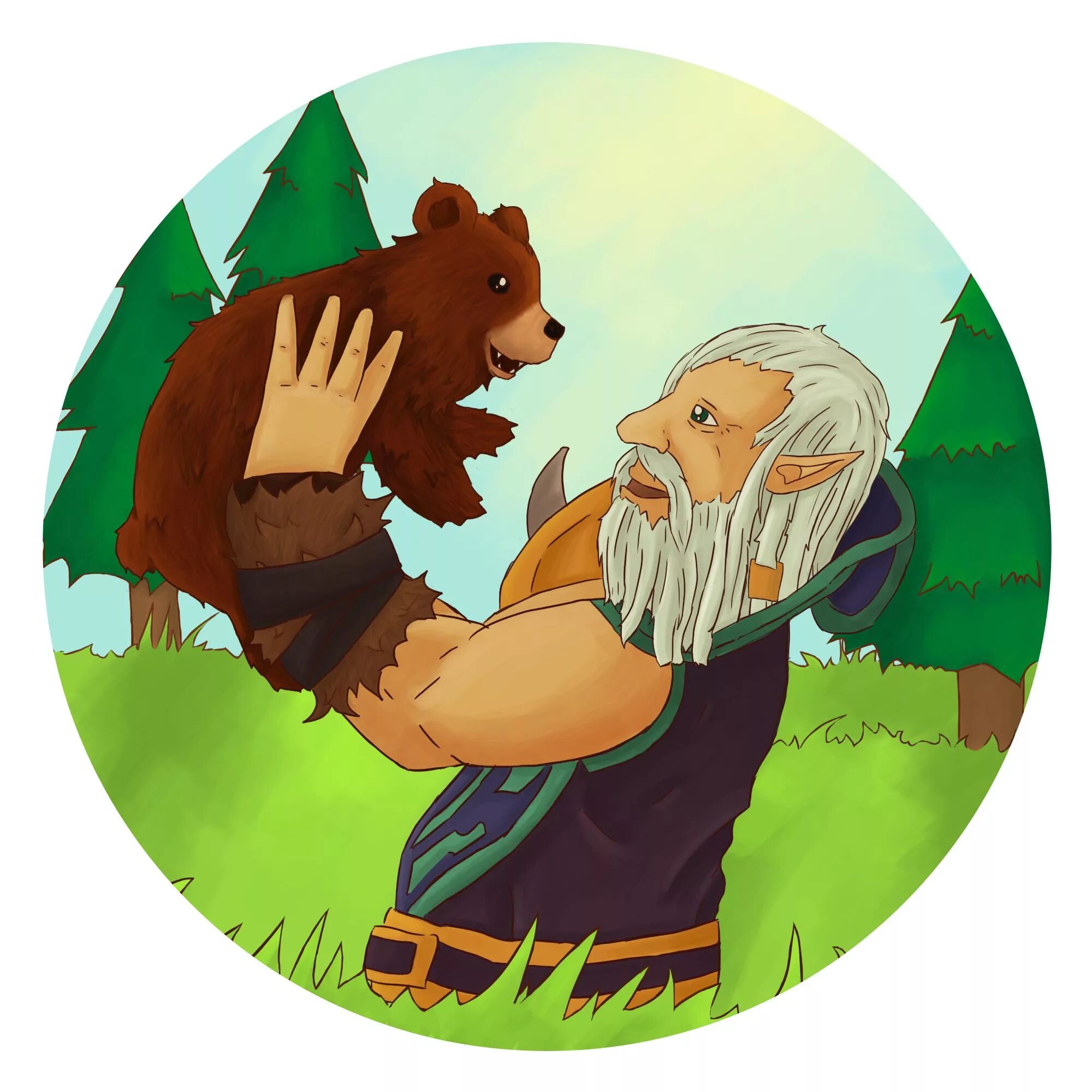 Лон друид. Lone druid art. lone druid syllabear. lone druid арты. лон друид и урса.