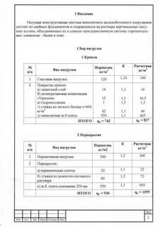 Нагрузка на монолитную