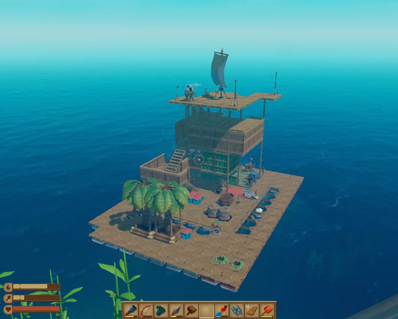 Raft плот. Рафт игра плоты. домик в рафте. raft красивые постройки. красивые постройки в рафте.