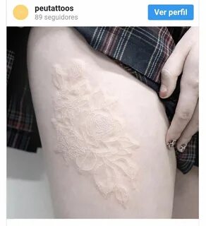 Красивые белые тату