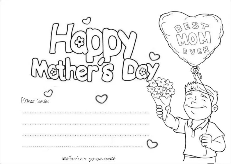 Открытки раскраски womans Day. Открытка для мамы на английском языке. Mother's Day Cards for Kids. Открытка mother Day раскраски.