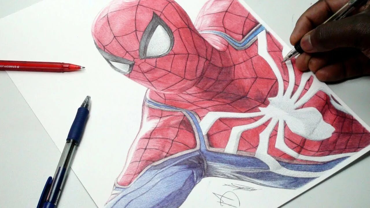Новая рисовать. Скетчи Spider man ps4. Человек паук рисунок. Человек паук для срисовки легкие. Человек паук пс4 карандашом.