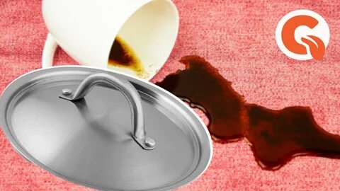 Как убрать пятна с помощью крышки от кастрюли