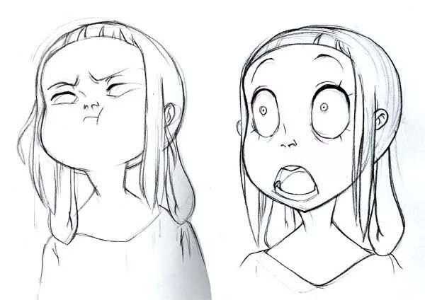 Эмоции персонажей. Стили рисования. Страх референс. Страх на лице референс. Аниме персонаж с разных ракурсов.