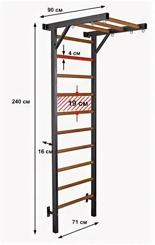 Картинки РАЗМЕРЫ ШВЕДСКОЙ СТЕНКИ