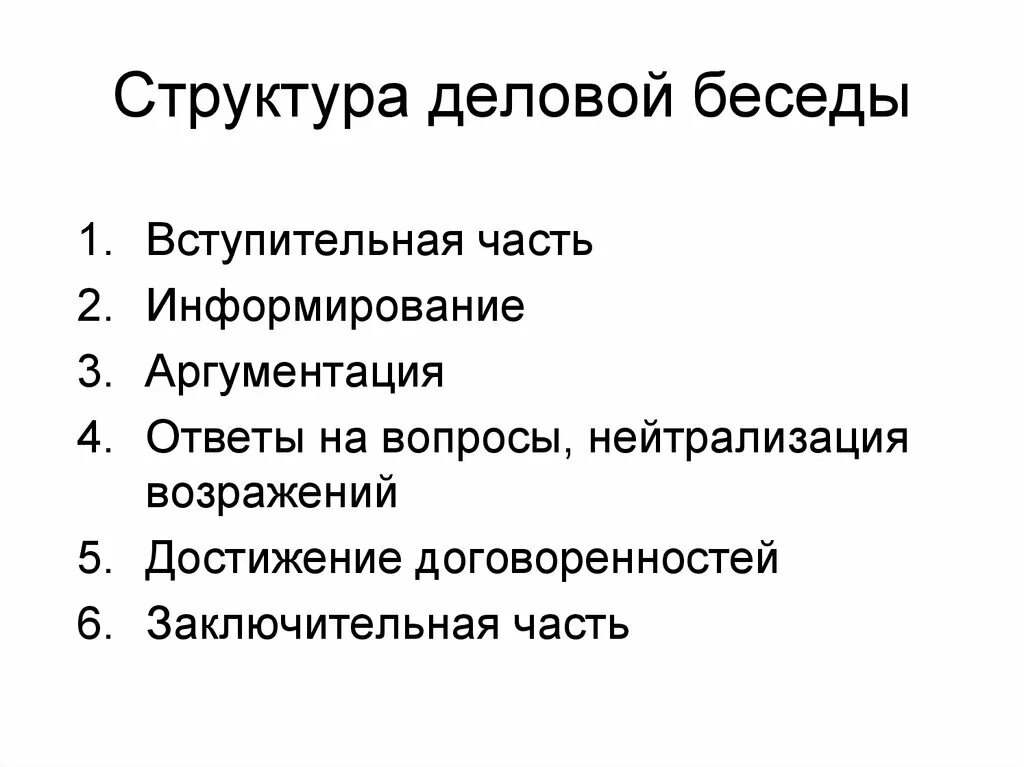 Классификация бесед