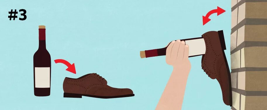 Как открыть бутылку без пробки. Открыть вино без штопора. лайфхак открытия бутылки вина. открыть бутылку вина без штопора. лайфхак как открыть бутылку без штопора.