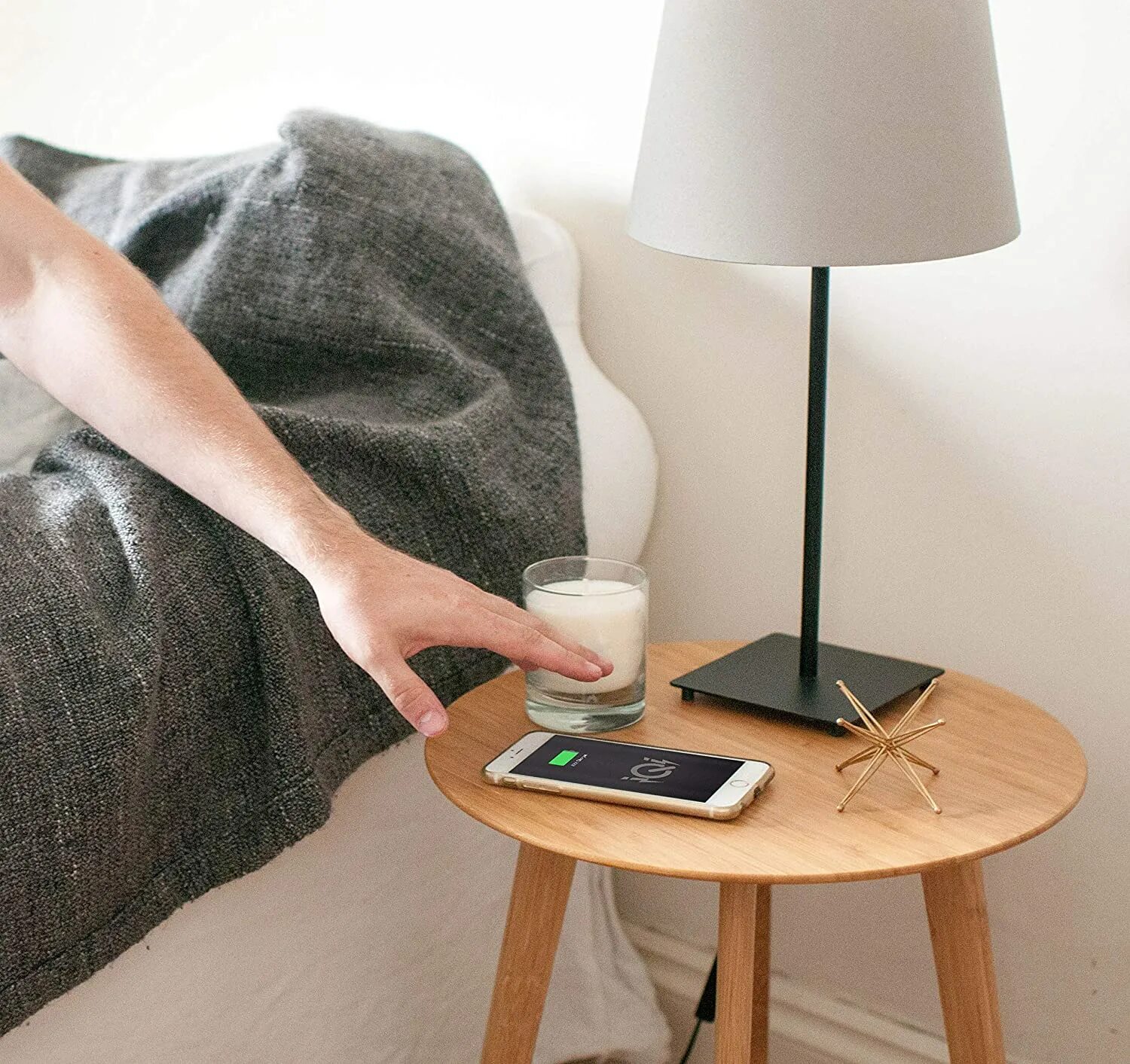 Mobile on phone is the table the