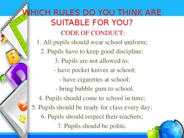 Project our school rules. School rules 7 класс. School rules 4 класс. School rules картинки. Our class rules.
